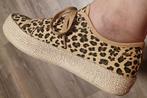 Zeer leuke sneakers met panterprint en jute, Blue Box, Beige, Ophalen of Verzenden, Sneakers of Gympen