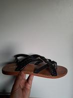 Zwarte Jonak sandalen, Ophalen of Verzenden, Zo goed als nieuw, Zwart, Sandalen of Muiltjes