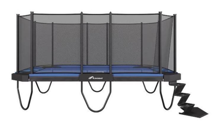 Akrobat XCITYX Trampoline 520x365cm Blauw - nieuw in doos, Kinderen en Baby's, Speelgoed | Buiten | Trampolines, Nieuw, Ophalen of Verzenden