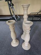 Set van 3 kandelaren, Ophalen, Zo goed als nieuw, Metaal, 50 tot 75 cm