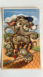 Michaelis. Oogjeskaart. Olifant, lieveheersbeestje. 1958, Ophalen of Verzenden, 1940 tot 1960