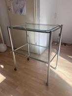 Side table | glas, Huis en Inrichting, Tafels | Sidetables, Ophalen, Gebruikt, Rechthoekig, Glas