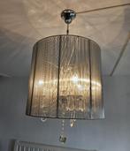 Ronde zilveren hanglamp, Minder dan 50 cm, Overige materialen, Zo goed als nieuw, Ophalen