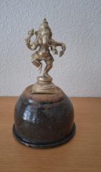 Antieke geelkoperen Ganesha sculptuur op voet.🗽, Antiek en Kunst, Verzenden, Koper