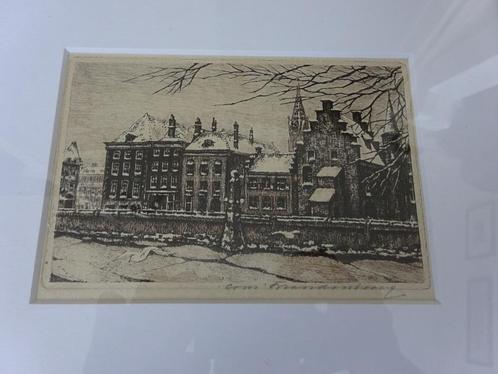 Cornelis Brandenburg - Den Haag - Gevangenenpoort, Antiek en Kunst, Kunst | Etsen en Gravures, Ophalen of Verzenden