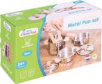 New Classic Toys - Speelgoed Metalen Pannenset, NCT, Nieuw, Ophalen of Verzenden, Speelkeuken-accessoire