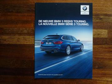BMW 5-serie Touring Prijslijst (2017, België-Ned./Frans) beschikbaar voor biedingen