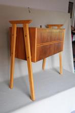 naaidoos naaibox hout  uitklapbaar vintage Deens design, Hobby en Vrije tijd, Naaien en Fournituren, Ophalen of Verzenden, Gebruikt