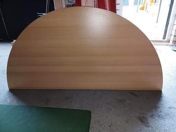 Half rond bureau blad bureaublad 80x160cm gratis beschikbaar voor biedingen