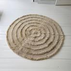 HKliving Round Woolen Vloerkleed Ø 150 cm - Cream - wol, Beige, Rond, Ophalen of Verzenden, Zo goed als nieuw
