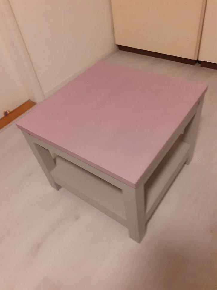 Bijzettafel / Salontafel, Huis en Inrichting, Tafels | Bijzettafels, Gebruikt, Vierkant, 45 tot 60 cm, 55 tot 75 cm, Hout, Ophalen