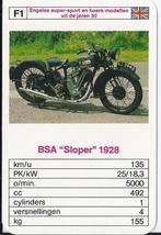 M21 motorkaartje bsa sloper 1928 ( f1 ), Ophalen of Verzenden, Zo goed als nieuw