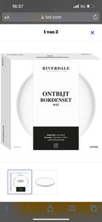 Riverdale ontbijtborden NIEUW!, Nieuw, Ophalen of Verzenden, Bord(en), Overige stijlen