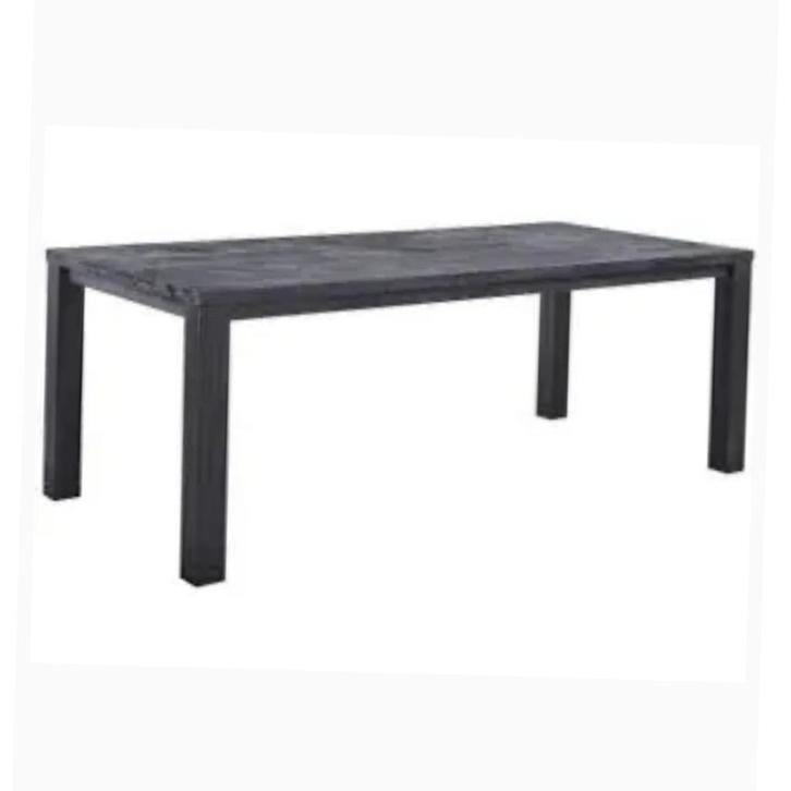 NIEUWE Eettafel Riviera Maison eikenhout zwart 190 cm, Huis en Inrichting, Tafels | Eettafels, Nieuw, 50 tot 100 cm, 150 tot 200 cm