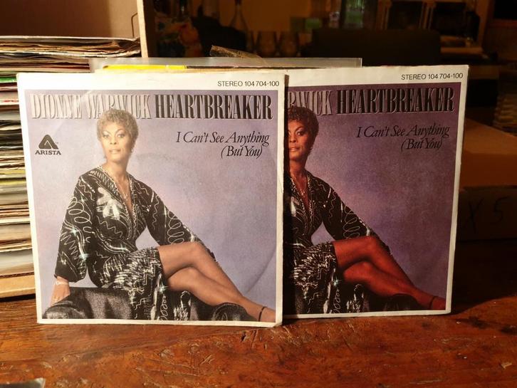 Dionne Warwick - Heartbreaker, 2 aanwezig (x5), Cd's en Dvd's, Vinyl Singles, Gebruikt, Pop, Ophalen of Verzenden