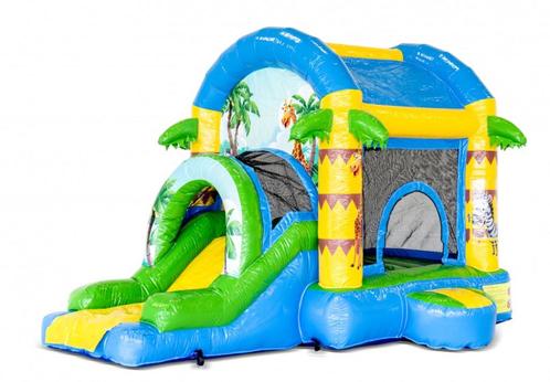 Te koop Springkussen Jumpy Extra Fun Jungle, Hobby en Vrije tijd, Feestartikelen | Verhuur, Nieuw, Overige, Ophalen
