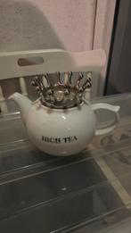 Porseleinen theepot met kroon - High Tea, Ophalen of Verzenden