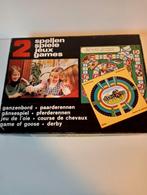 Voor Sinterklaas Vintage Ganzenbord & Paardenrennen Spel, Onbekend, Ophalen of Verzenden, Zo goed als nieuw, Reisspel