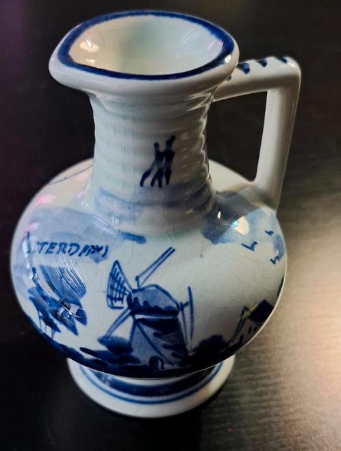 Delfts Blauw Miniatuur Vaasje - Holland Rotterdam, Antiek en Kunst, Antiek | Keramiek en Aardewerk, Ophalen of Verzenden