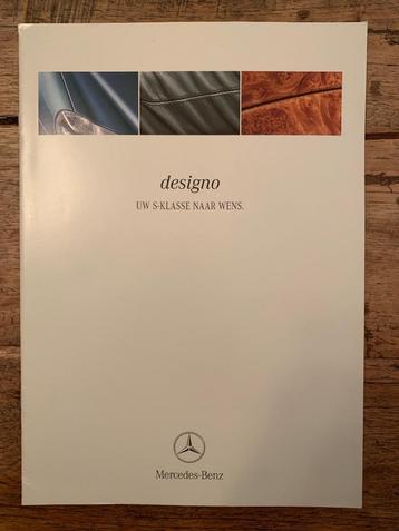 Folder, brochure Mercedes-Benz S-klasse W220 Designo 1999 NL beschikbaar voor biedingen