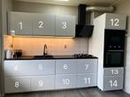 Glanzende witte keuken - Zo goed als nieuw!, Ophalen, Wit, Enkelwandige keuken, Kunststof