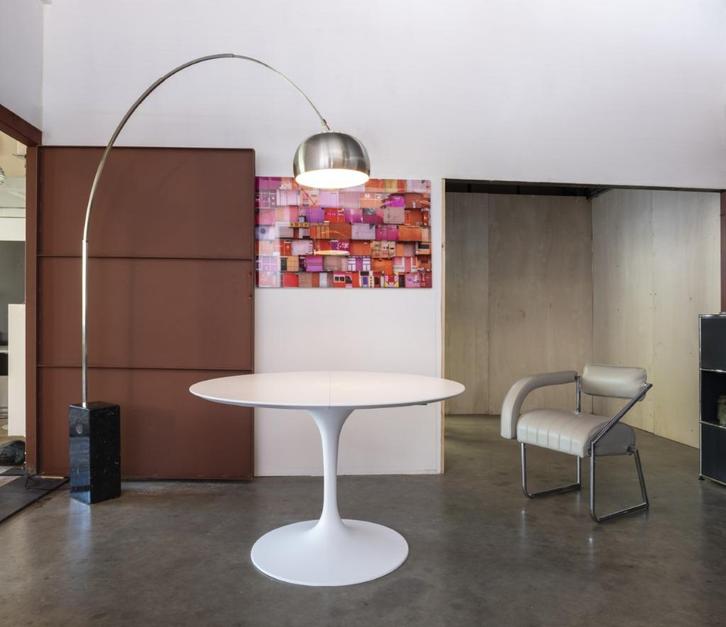 uittrekbare tulipe tafels eero saarinen ,laminated ,hout top, Huis en Inrichting, Tafels | Eettafels, Nieuw, 200 cm of meer, 200 cm of meer