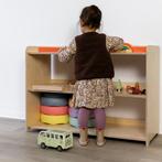 speelgoedkast Jindl naturel, hoog (NIEUW), Kinderen en Baby's, Nieuw, Kast, Opstaande rand, Minder dan 50 cm