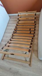 Verstelbare lattenbodem met matras 80x200cm, Ophalen, Gebruikt, Eenpersoons, 80 cm