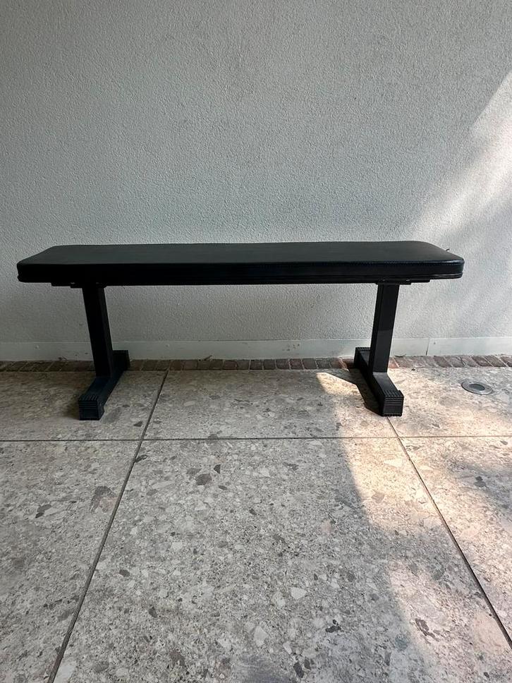 Crossmaxx Flat Bench, Sport en Fitness, Fitnessapparatuur, Zo goed als nieuw, Krachtstation, Metaal, Ophalen