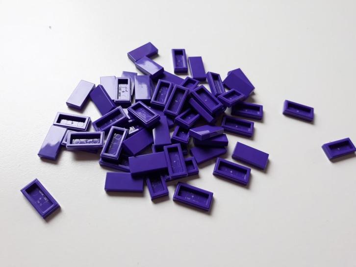 NIEUW: Tile 1x2 DARK PURPLE, Kinderen en Baby's, Speelgoed | Duplo en Lego, Nieuw, Lego, Losse stenen, Ophalen of Verzenden