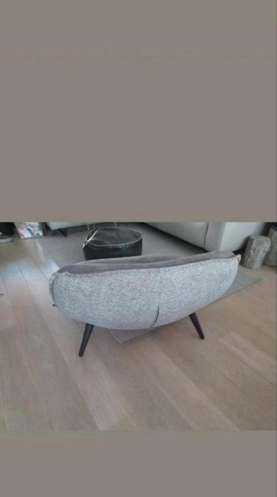 Fauteuil Cosy Villa grijs vintage look grijs (Nieuw!), Huis en Inrichting, Banken | Voetenbanken en Poefen, Nieuw, 50 tot 75 cm