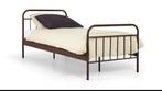 Eenpersoonsbed  bed Alex, Huis en Inrichting, Ophalen, 90 cm, Eenpersoons, Bruin