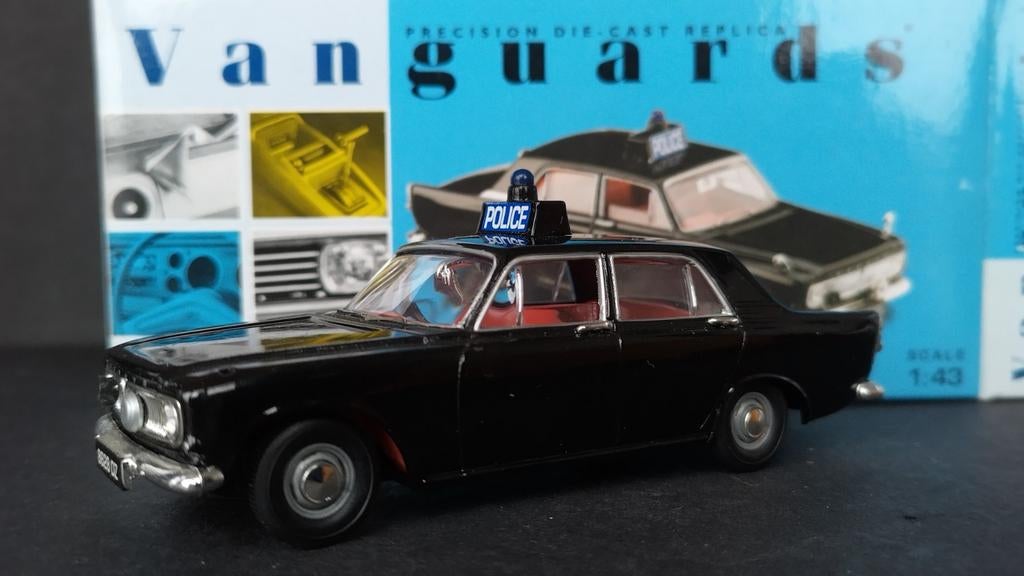 Ford Zephyr 6 mk3 Royal Ulster coast Police Vanguards Pol, Hobby en Vrije tijd, Modelauto's | 1:43, Nieuw, Auto, Vanguards, Verzenden