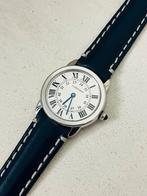 Vintage Cartier Ronde Solode dames horloge, Overige merken, Staal, Polshorloge, Ophalen of Verzenden