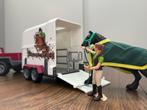 Schleich Paardentrailer met Auto en Accessoires, Kinderen en Baby's, Speelgoed | Overig, Ophalen of Verzenden, Zo goed als nieuw