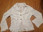 witte CARBONE colbert/jasje, maat 152, Kinderen en Baby's, Kinderkleding | Maat 152, Ophalen of Verzenden, Zo goed als nieuw, Meisje