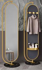 Spiegel met kapstok op marmeren voet, Ophalen, Minder dan 50 cm, Nieuw, 150 tot 200 cm
