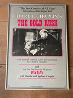 Charlie chaplin filmposter ingelijst origineel the gold rush, Verzamelen, Rechthoekig Staand, Ophalen of Verzenden, Zo goed als nieuw