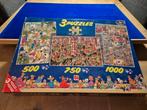 3 puzzels Jan van Haasteren. Jumbo, Hobby en Vrije tijd, Denksport en Puzzels, Ophalen of Verzenden, 500 t/m 1500 stukjes, Gebruikt