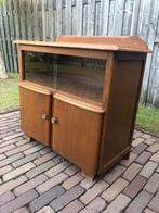 Vintage Vitrinekast met Glazen Deuren, Ophalen