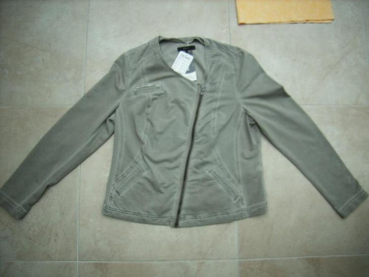 Nieuw BONITA bikerjasje grijsbruin, maat 40 met kaartjes, Kleding | Dames, Jasjes, Kostuums en Pakken, Nieuw, Jasje, Maat 38/40 (M)
