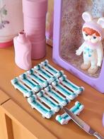 porseleinen messenleggers, Ophalen of Verzenden, Zo goed als nieuw, Rvs of Chroom