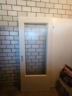 Binnendeur met glas, Ophalen, Gebruikt, 80 tot 100 cm, Binnendeur