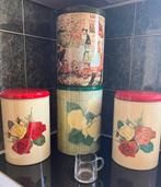 Vintage opbergblikken, Verzamelen, Blikken, Ophalen, Gebruikt, Overige