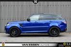 Land Rover Range Rover Sport 5.0 V8 Supercharged SVR Pano Ca, Auto's, Automaat, Euro 5, Lichtsensor, Blauw