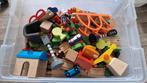 Houten treinbaan, Kinderen en Baby's, Speelgoed | Houten speelgoed, Ophalen, Zo goed als nieuw, Overige typen