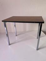 Vintage tafeltje met kleine beschadiging, Minder dan 45 cm, Minder dan 55 cm, Gebruikt, Metaal of Aluminium