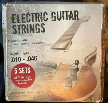 5 Sets Sheffield Elektrische Gitaar Snaren .010 - .046 beschikbaar voor biedingen