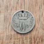 Oude zilveren Nederlandse munt 10 cent 1827U, Zilver, Ophalen of Verzenden, 10 cent, Koning Willem I