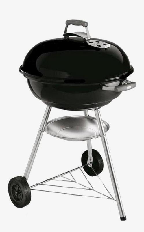 Weber Compact Kettle - 47cm Zwart TE KOOP!, Tuin en Terras, Houtskoolbarbecues, Gebruikt, Ophalen